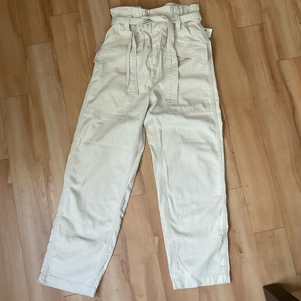 Urban Outfitters BDG paper bag tie front pants size XS